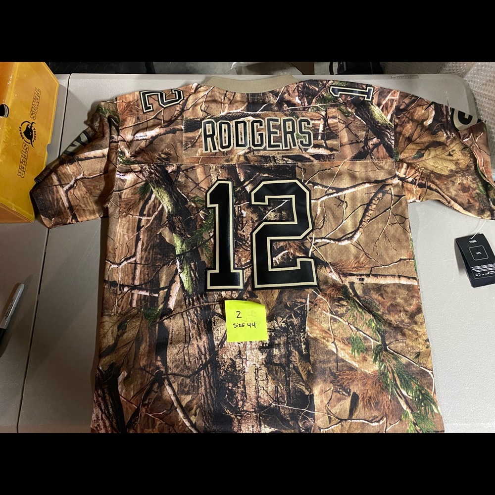 NFL Packers Aaron Rogers Camo Jersey